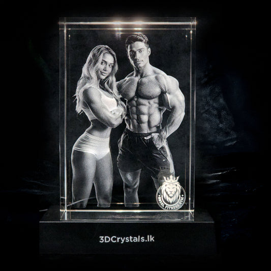 3D Crystal Rectangle Portrait