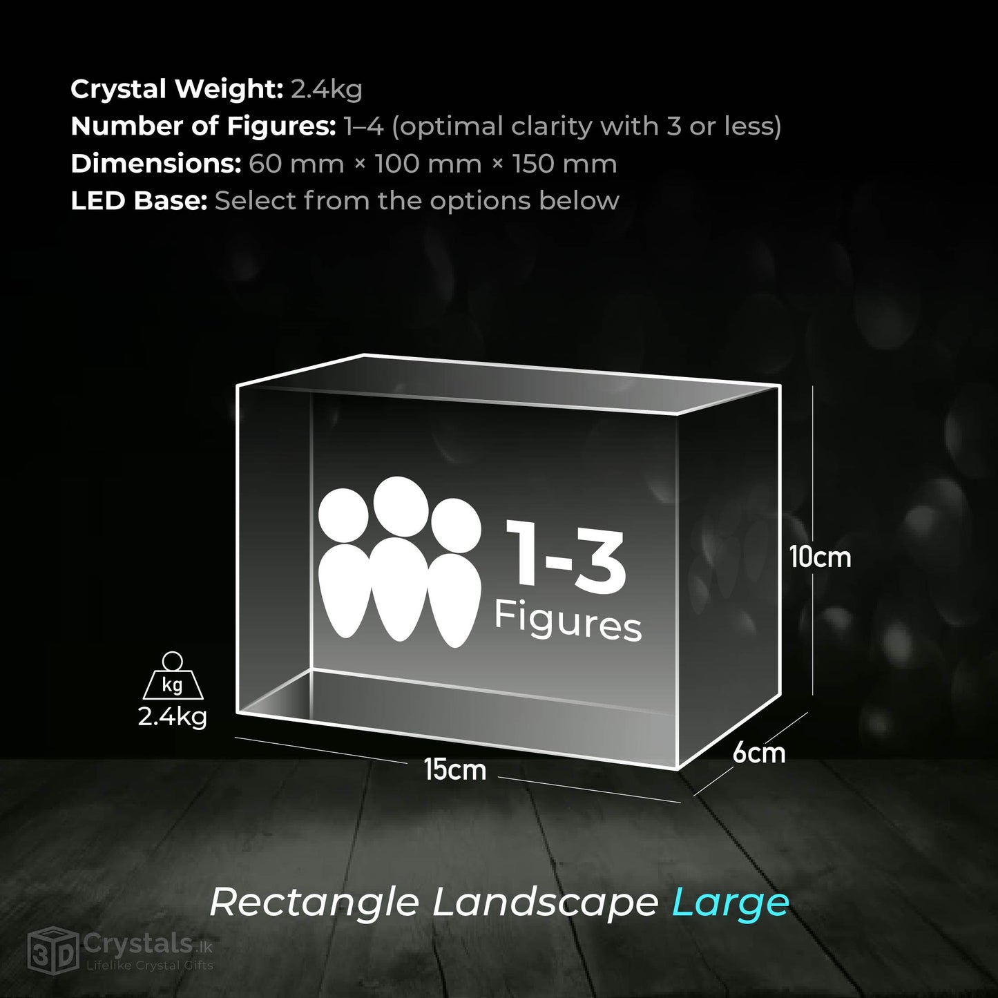 3D Crystal Rectangle Landscape