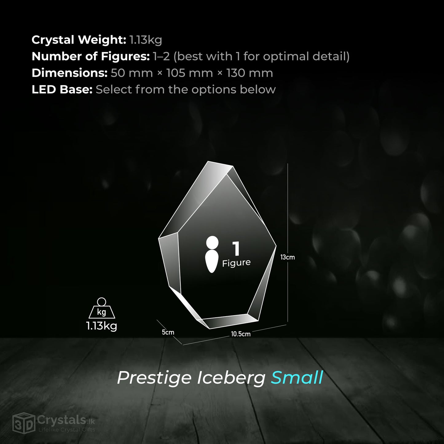 3D Crystal Prestige Iceberg