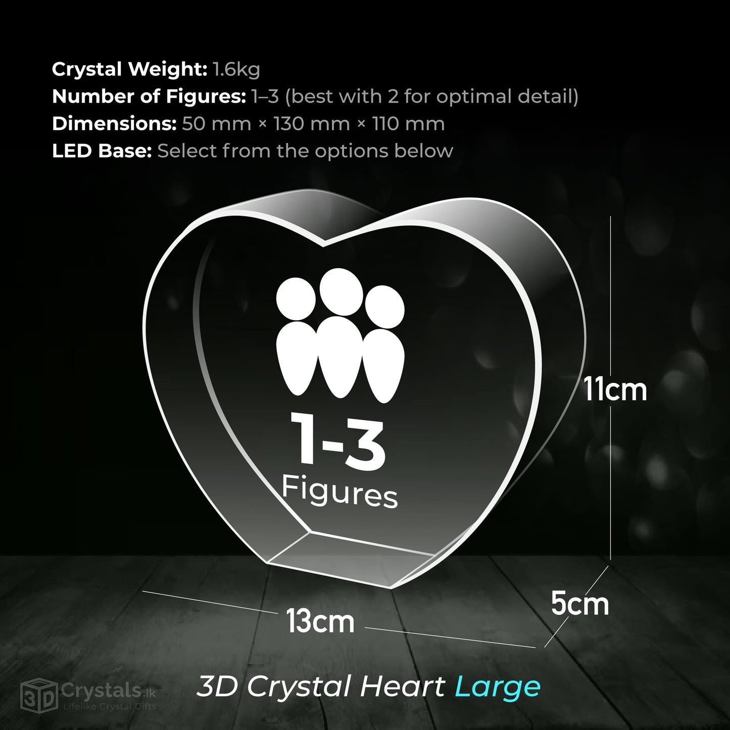 3D Crystal Heart