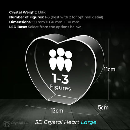 3D Crystal Heart