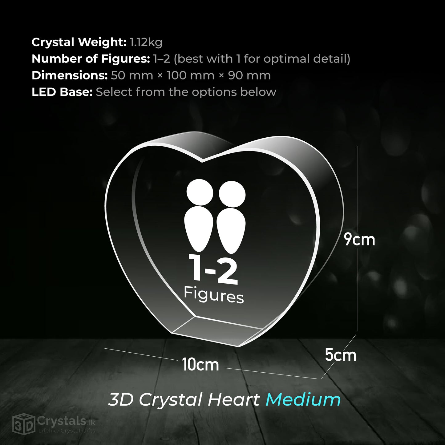 3D Crystal Heart