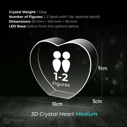 3D Crystal Heart