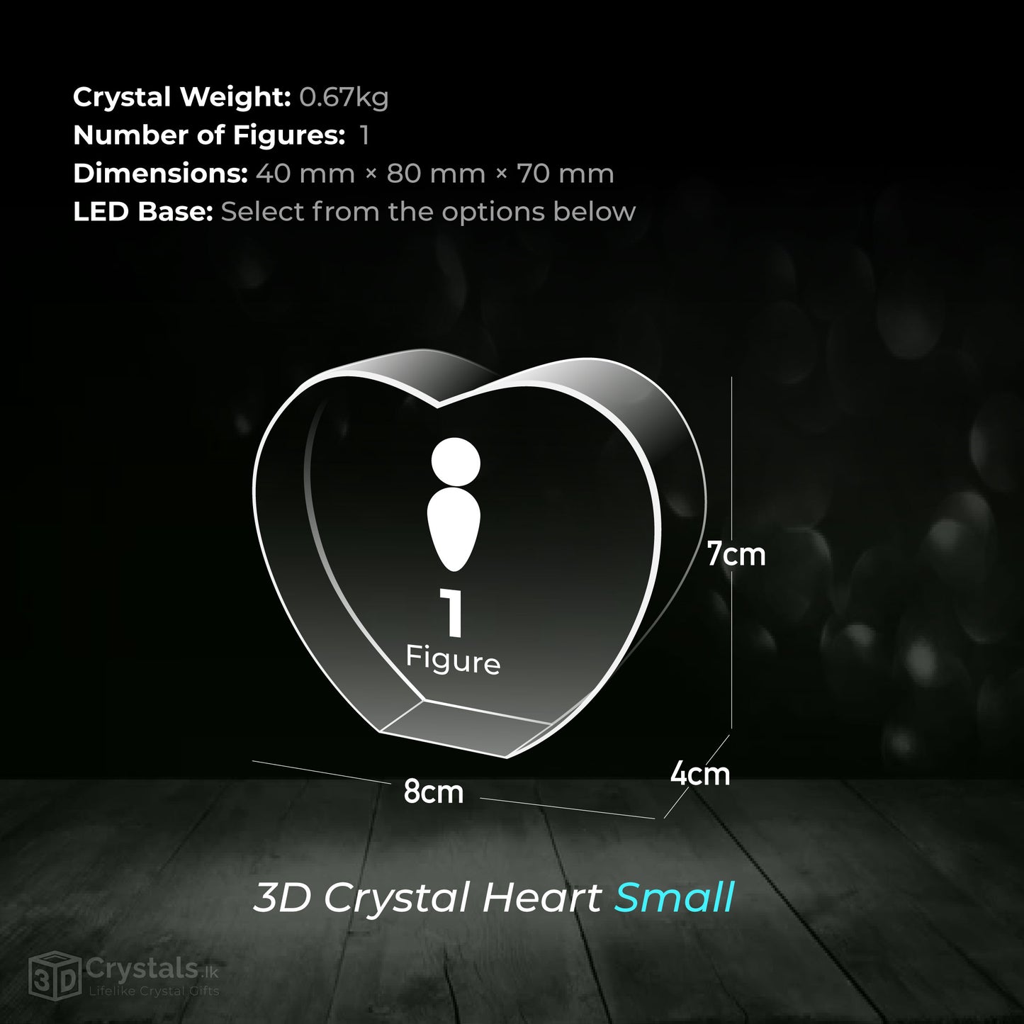 3D Crystal Heart