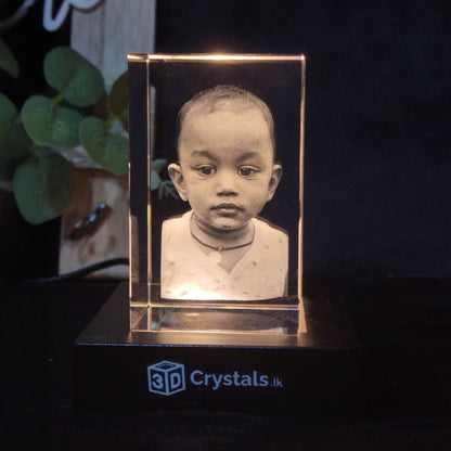 3D Crystal Rectangle Portrait