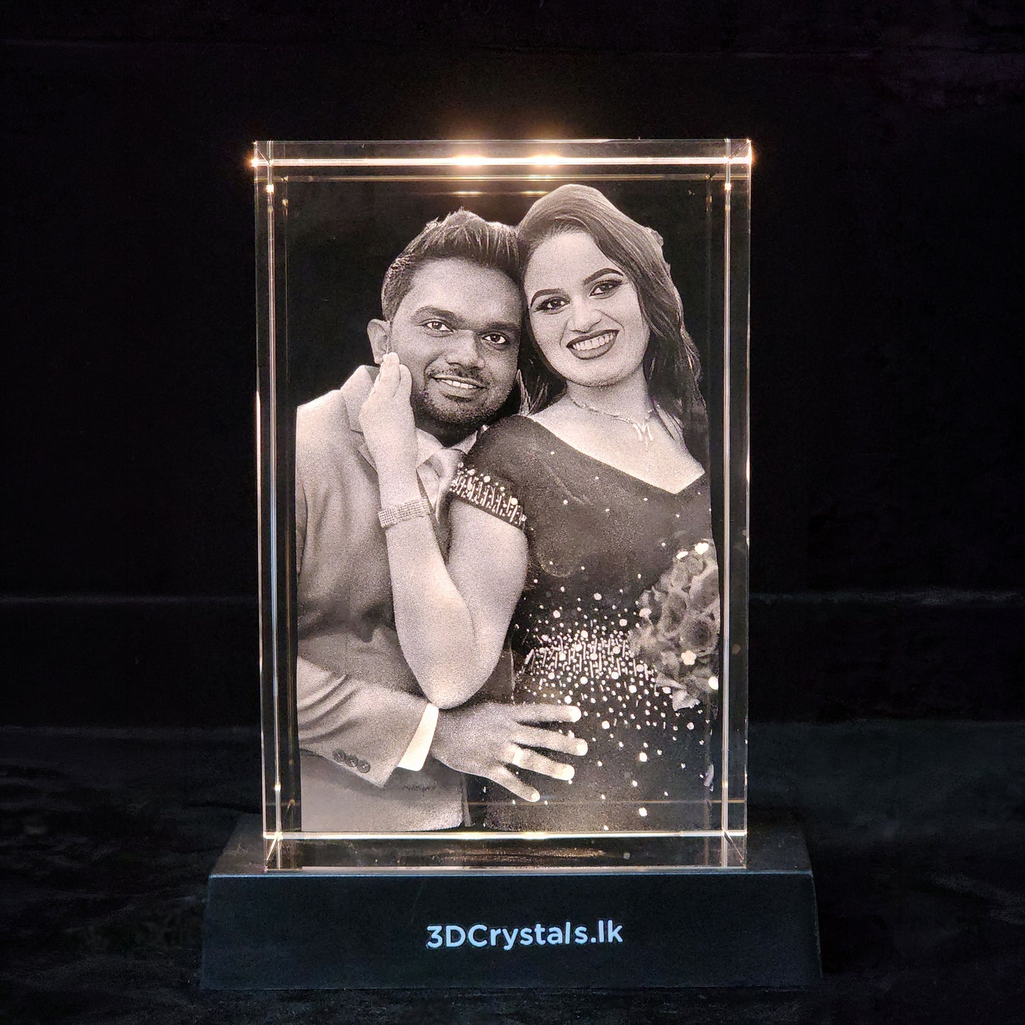 3D Crystal Rectangle Portrait