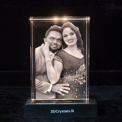 3D Crystal Rectangle Portrait