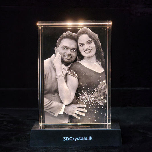 3D Crystal Rectangle Portrait