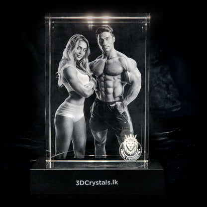 3D Crystal Rectangle Portrait