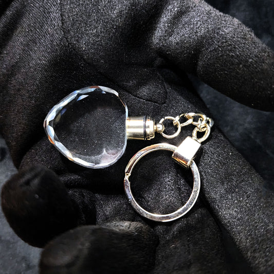 3D Crystal Heart Keychains