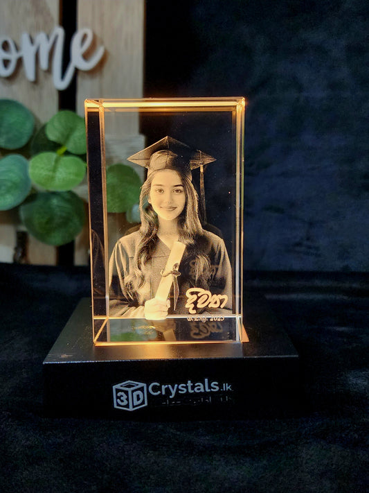 3D Crystal Rectangle Portrait