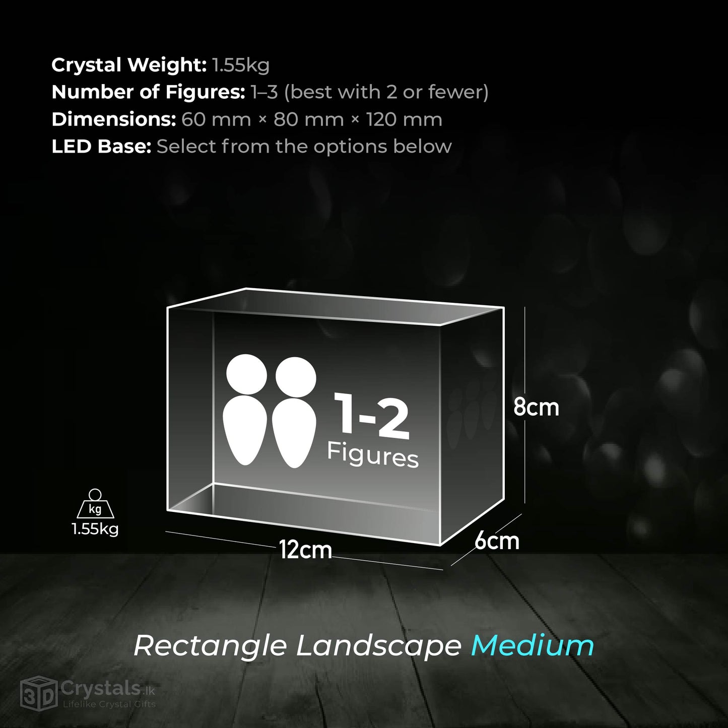 3D Crystal Rectangle Landscape